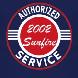 Authorized Service 2002 Pontiac Sunfire Dark T Shirt