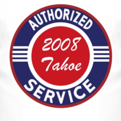 Authorized Service 2008 Chevy Tahoe T Shirt