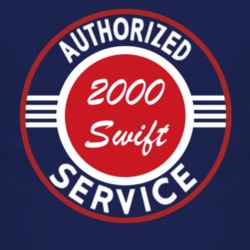 Authorized Service 2000 Chevy Swift Dark T Shirt