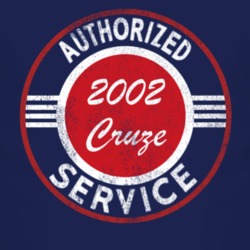Authorized Service 2002 Chevy Cruze Distressed Look Dark T Shirt