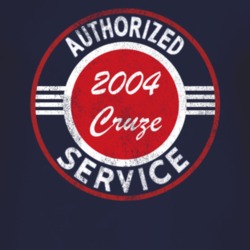Authorized Service 2004 Chevy Cruze Distressed Look Dark T Shirt