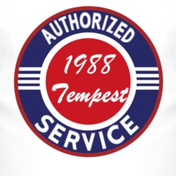 Authorized Service 1988 Pontiac Tempest T Shirt
