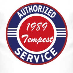 Authorized Service 1989 Pontiac Tempest T Shirt