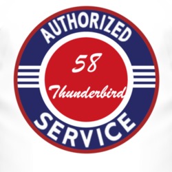Authorized Service 1958 Thunderbird T Shirt