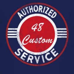 Authorized Service 1948 Dodge Custom Distressed Look Dark T Shirt