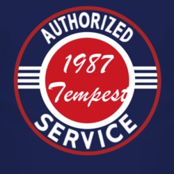 Authorized Service 1987 Pontiac Tempest Dark T Shirt