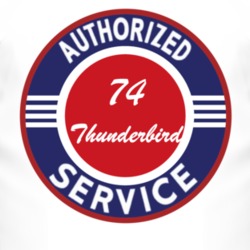 Authorized Service 1974 Thunderbird T Shirt