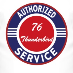 Authorized Service 1976 Thunderbird T Shirt