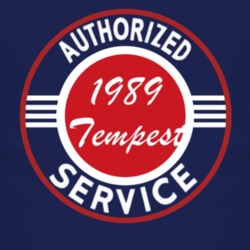 Authorized Service 1989 Pontiac Tempest Dark T Shirt