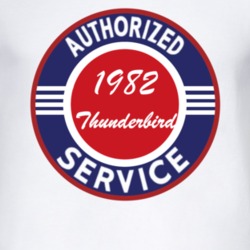 Authorized Service 1982 Thunderbird T Shirt