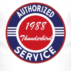 Authorized Service 1988 Thunderbird T Shirt