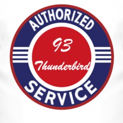 Authorized Service 1993 Thunderbird T Shirt