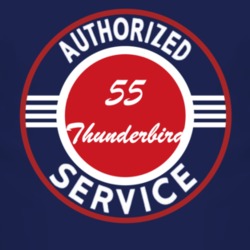 Authorized Service 1955 Thunderbird Dark T Shirt