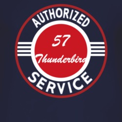 Authorized Service 1957 Thunderbird Dark T Shirt