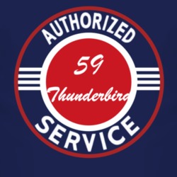 Authorized Service 1959 Thunderbird Dark T Shirt