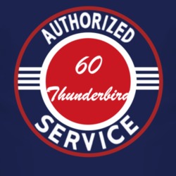 Authorized Service 1960 Thunderbird Dark T Shirt