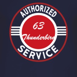Authorized Service 1963 Thunderbird Dark T Shirt