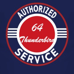 Authorized Service 1964 Thunderbird Dark T Shirt