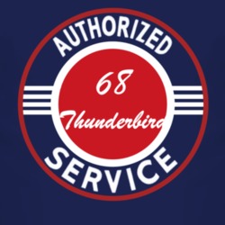 Authorized Service 1968 Thunderbird Dark T Shirt