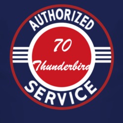 Authorized Service 1970 Thunderbird Dark T Shirt
