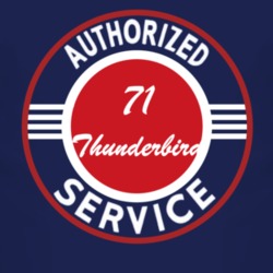 Authorized Service 1971 Thunderbird Dark T Shirt