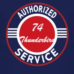 Authorized Service 1974 Thunderbird Dark T Shirt