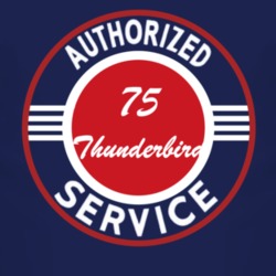 Authorized Service 1975 Thunderbird Dark T Shirt