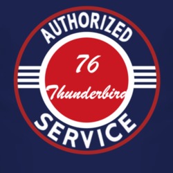 Authorized Service 1976 Thunderbird Dark T Shirt