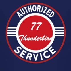 Authorized Service 1977 Thunderbird Dark T Shirt