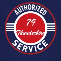 Authorized Service 1979 Thunderbird Dark T Shirt