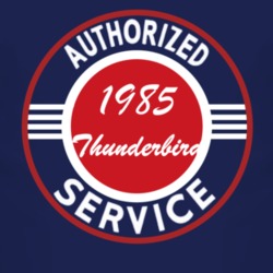 Authorized Service 1985 Thunderbird Dark T Shirt