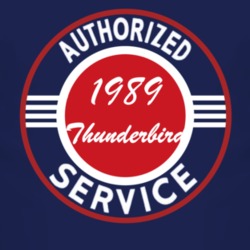 Authorized Service 1989 Thunderbird Dark T Shirt