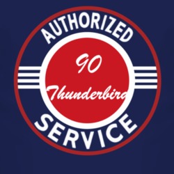 Authorized Service 1990 Thunderbird Dark T Shirt