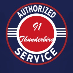Authorized Service 1991 Thunderbird Dark T Shirt