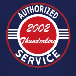 Authorized Service 2002 Thunderbird Dark T Shirt