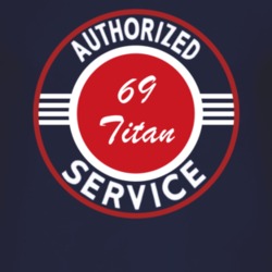 Authorized Service 1969 Chevy Titan Dark T Shirt