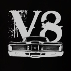 1970 MERCURY CYCLONE Grill White Graphic V8 T Shirt