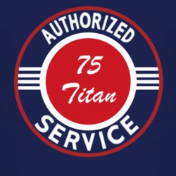 Authorized Service 1975 Chevy Titan Dark T Shirt
