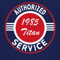 Authorized Service 1985 Chevy Titan Dark T Shirt