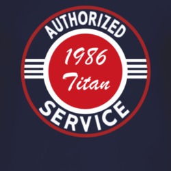 Authorized Service 1986 Chevy Titan Dark T Shirt