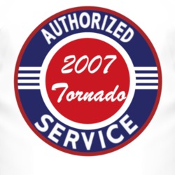 Authorized Service 2007 Chevy Tornado T Shirt