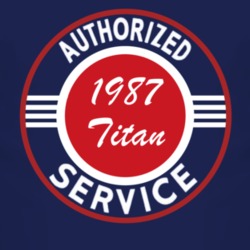 Authorized Service 1987 Chevy Titan Dark T Shirt