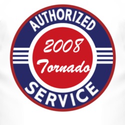 Authorized Service 2008 Chevy Tornado T Shirt