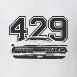 1970 MERCURY CYCLONE Rear Black Graphic Engine Size T Shirt