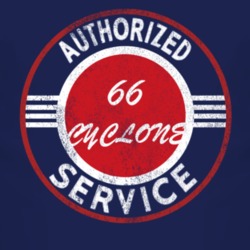 Authorized Service 1966 MERCURY CYCLONE Distressed Look Dark T Shirt