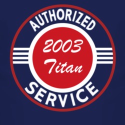 Authorized Service 2003 Chevy Titan Dark T Shirt