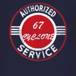 Authorized Service 1967 MERCURY CYCLONE Distressed Look Dark T Shirt