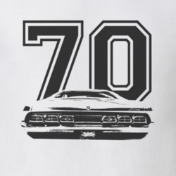 1970 MERCURY CYCLONE Rear Black Graphic Year T Shirt