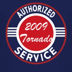 Authorized Service 2009 Chevy Tornado Dark T Shirt