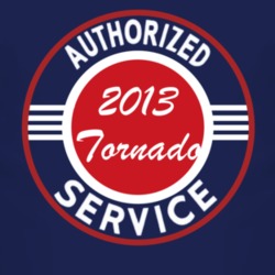 Authorized Service 2013 Chevy Tornado Dark T Shirt